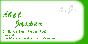 abel jasper business card