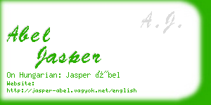 abel jasper business card